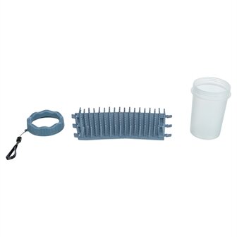 Trixie Pootreiniger Voor De Hond Silicone / Pp Blauw SMALL 11 CM