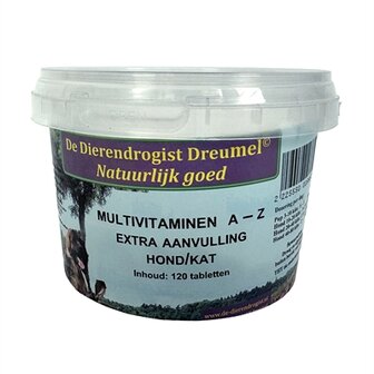 Dierendrogist Multivitamine A-Z 120 TBL