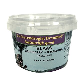 Dierendrogist Blaas / Cranberry / D-Mannose Tabletten 60 TBL