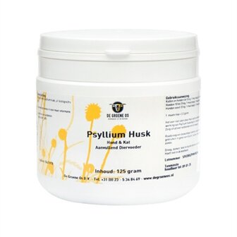 De Groene Os Psyllium Husk Hond / Kat 125 GR