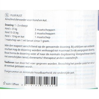Puur Natuur Tranquil (Rust) Hond En Kat 75 GR