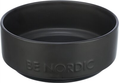 Trixie Be Nordic Voerbak Hond Keramiek / Rubber Zwart 18 CM