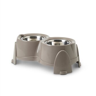 Savic Voerbak Ergo Feeder Warmgrijs 61X35X28 CM 2X1,5 LTR