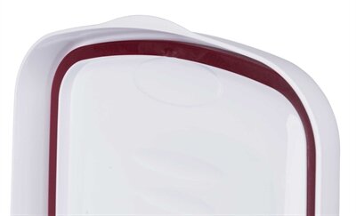 Trixie Voerton Luchtdicht Afsluitbaar Kunststof Transparant Wit / Wit 25 LTR 23X39X51 CM