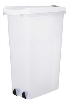 Trixie Voerton Luchtdicht Afsluitbaar Kunststof Transparant Wit / Wit 40 LTR 26,5X44,5X61,5 CM