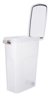 Trixie Voerton Luchtdicht Afsluitbaar Kunststof Transparant Wit / Wit 40 LTR 26,5X44,5X61,5 CM