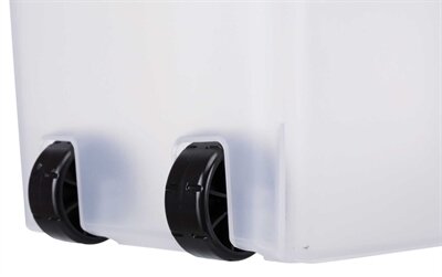 Trixie Voerton Luchtdicht Afsluitbaar Kunststof Transparant Wit / Wit 40 LTR 26,5X44,5X61,5 CM