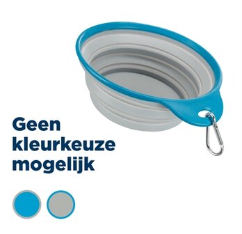 Trixie Voerbak / Drinkbak Reis Stevige Rand Siliconen Assorti 1 LTR 18 CM