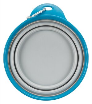 Trixie Voerbak / Drinkbak Reis Stevige Rand Siliconen Assorti 1 LTR 18 CM