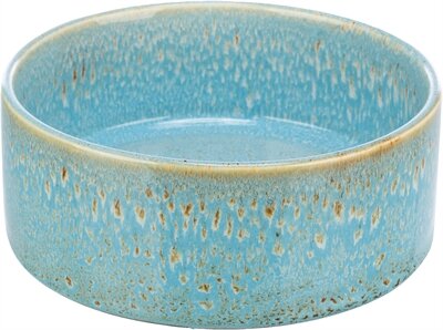 Trixie Voerbak / Drinkbak Keramiek Blauw 16X16 CM 900 ML
