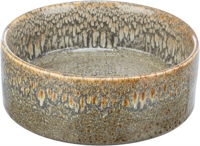 Trixie Voerbak / Drinkbak Keramiek Bruin 13X13 CM 400 ML