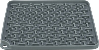 Trixie Lick&#039;n&#039;snack Mat Siliconen Donkergrijs 20X20 CM