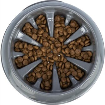 Trixie Voerbak Slowfeeding Kunststof / Tpr Assorti 25 CM 1,4 LTR