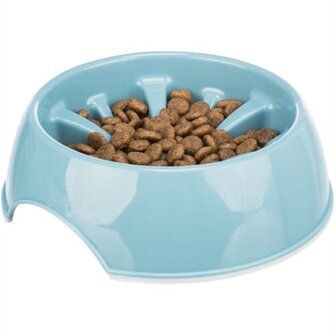 Trixie Voerbak Slowfeeding Kunststof / Tpr Assorti 25 CM 1,4 LTR