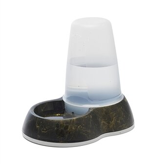 Savic Drinkbak Loop Marble Zwart / Goud 26X17,5X23 CM 1,5 LTR