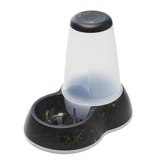 Savic Drinkbak Loop Marble Zwart / Goud 32,5X22X29 CM 3 LTR