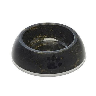 Savic Voerbak Delice 2 Marble Zwart / Goud 20,5X20,5X6,5 CM 600 ML