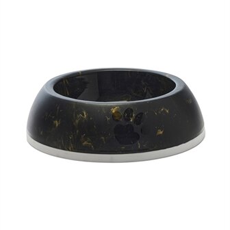 Savic Voerbak Delice 3 Marble Zwart / Goud 26X26X8 CM 1,2 LTR