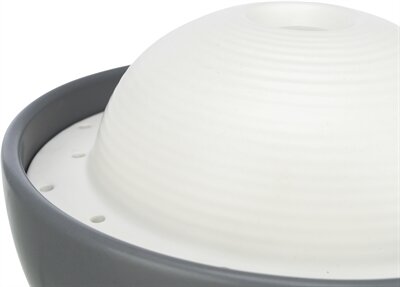 Trixie Vital Dome Drinkfontein Keramiek Grijs / Wit 1,5 LTR 20X10X20 CM