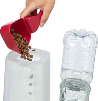 Trixie Voerdispenser En Waterdispenser Kunststof Grijs / Taupe 3,5 LTR