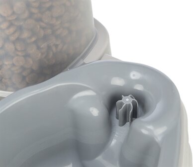 Trixie Voerdispenser En Waterdispenser Kunststof Grijs / Taupe 3,5 LTR