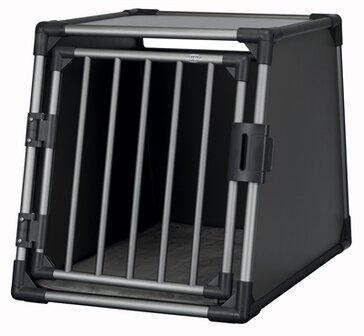 Trixie Vervoersbox Aluminium Grafiet M&ndash;L: 86X61X65 CM
