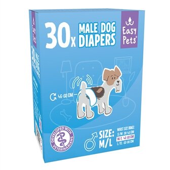 Easypets Hondenluiers Reu M/L 30 ST