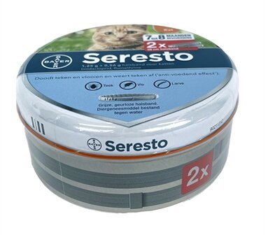 Bayer Seresto Teken- En Vlooienband Kat 38 CM 2 ST