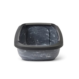 Savic Kattenbak Aseo Jumbo Marble Grijs / Zwart 67,5X48,5X29 CM