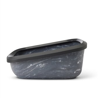 Savic Kattenbak Aseo Jumbo Marble Grijs / Zwart 67,5X48,5X29 CM