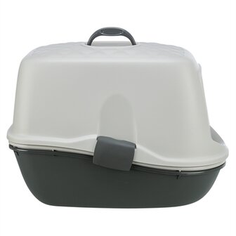 Trixie Berto Kattenbak Overdekt Met Zeef Scheidingssysteem Grijs 59X39X42 CM