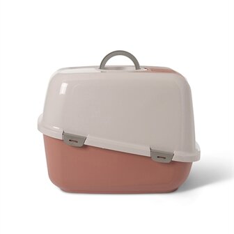 Savic Kattenbak Nestor Jumbo Champagne Roze / Terracotta 66,5X48,5X46,5 CM