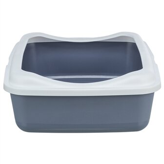 Trixie Kattenbak Classic Met Rand Paars / Wit 37X48X15 CM