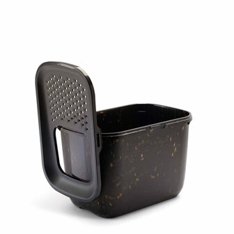 Savic Kattenbak Hop In Marble Zwart / Goud 58,8X39X39,5 CM