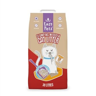 Easypets Kattenbakvulling Clumpiing Wood 30 LTR