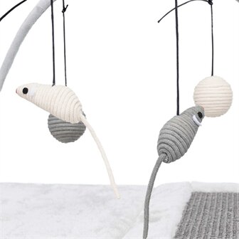 Trixie Krabmat Met Speeltjes Aan Koord Grijs 60X33X42 CM