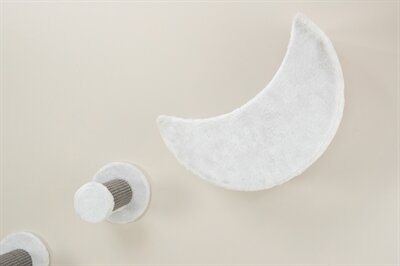 Trixie Katten Klimset Voor Aan De Muur 4 Klimplekken Wit / Grijs 78X30X30 CM