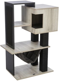 Trixie Citystyle Krabpaal Grijs / Zwart 98 CM
