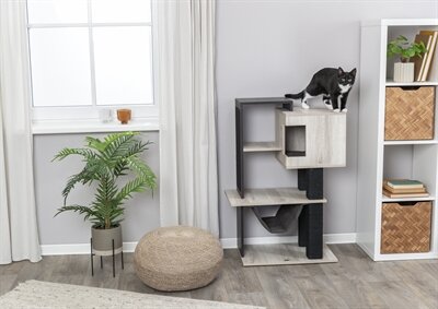 Trixie Citystyle Krabpaal Grijs / Zwart 98 CM
