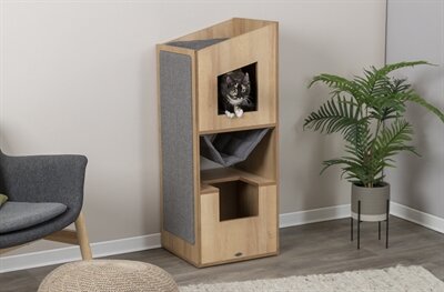 Trixie Citystyle Cat Tower Bruin / Grijs 105 CM