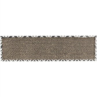 Trixie Krabkarton Scratchy Catnip Zwart / Wit 48X13X5 CM