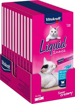 Vitakraft Cat Liquid Snack Zalm &amp; Omega 11X6 ST