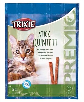 Trixie Premio Stick Quintet Gevogelte / Lever 24X5X5 GR