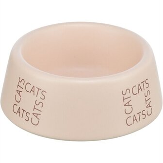 Trixie Voerbak / Drinkbak Kat Cats Keramiek Roze 150 ML 12 CM