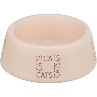 Trixie Voerbak / Drinkbak Kat Cats Keramiek Roze 150 ML 12 CM