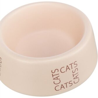 Trixie Voerbak / Drinkbak Kat Cats Keramiek Roze 150 ML 12 CM