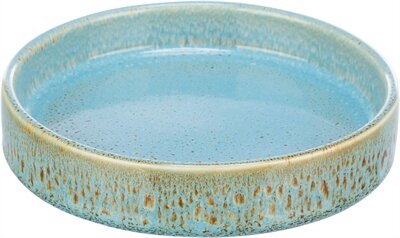 Trixie Voerbak / Drinkbak Keramiek Blauw 15X15 CM 250 ML