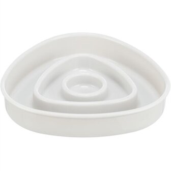 Trixie Voerbak Slowfeeding Kunststof / Tpr Grijs 15X15 CM 350 ML