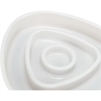 Trixie Voerbak Slowfeeding Kunststof / Tpr Grijs 15X15 CM 350 ML