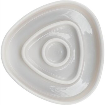 Trixie Voerbak Slowfeeding Kunststof / Tpr Grijs 15X15 CM 350 ML